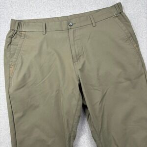 Jack Archer Jetsetter Pants Mens 36x26.5 (Actual) Olive Green Chinos Performance
